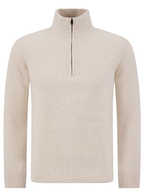 wool cash ribbed half-zip WOOLRICH | CFWOKN2024MRUF5032.853